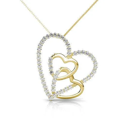 0.55 CT Round Cut Diamonds - Heart Pendant