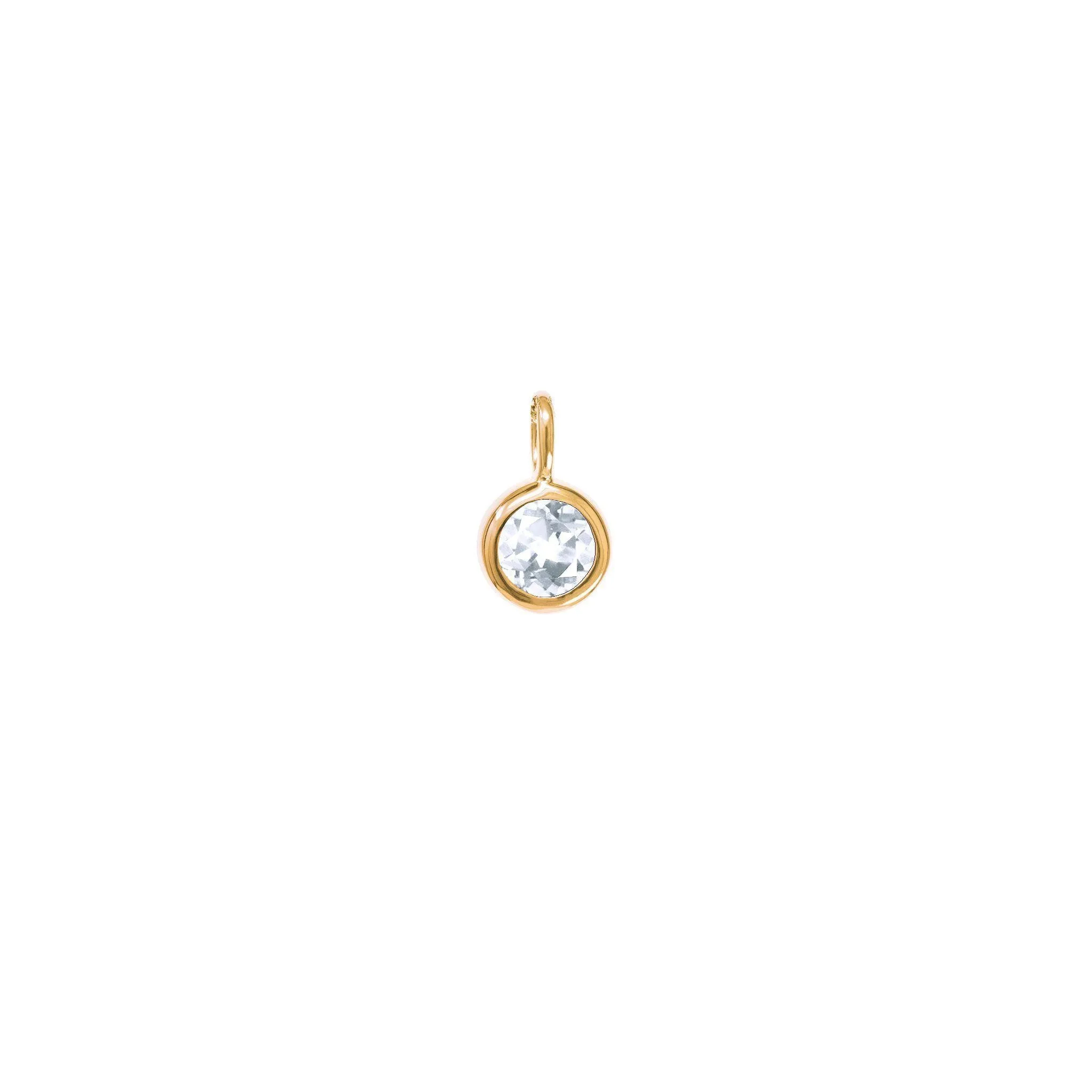 14k Gold Birthstone Charms