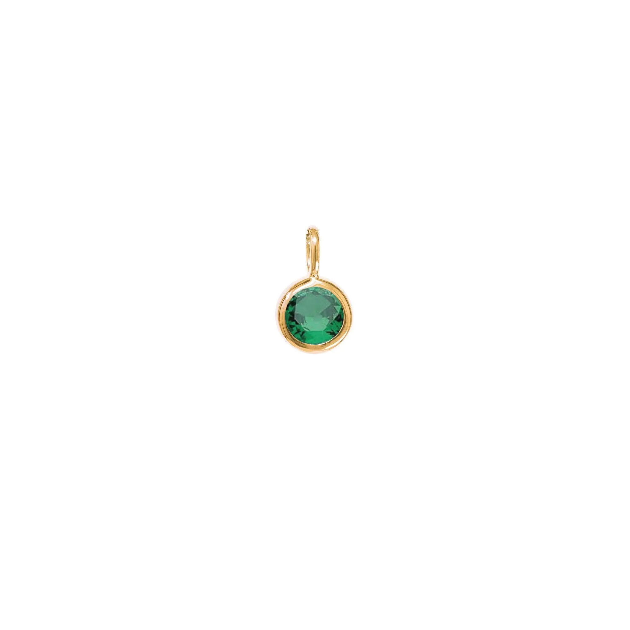 14k Gold Birthstone Charms