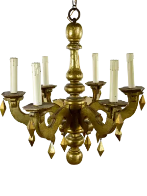 18th Century Italian chandelier - gold finish