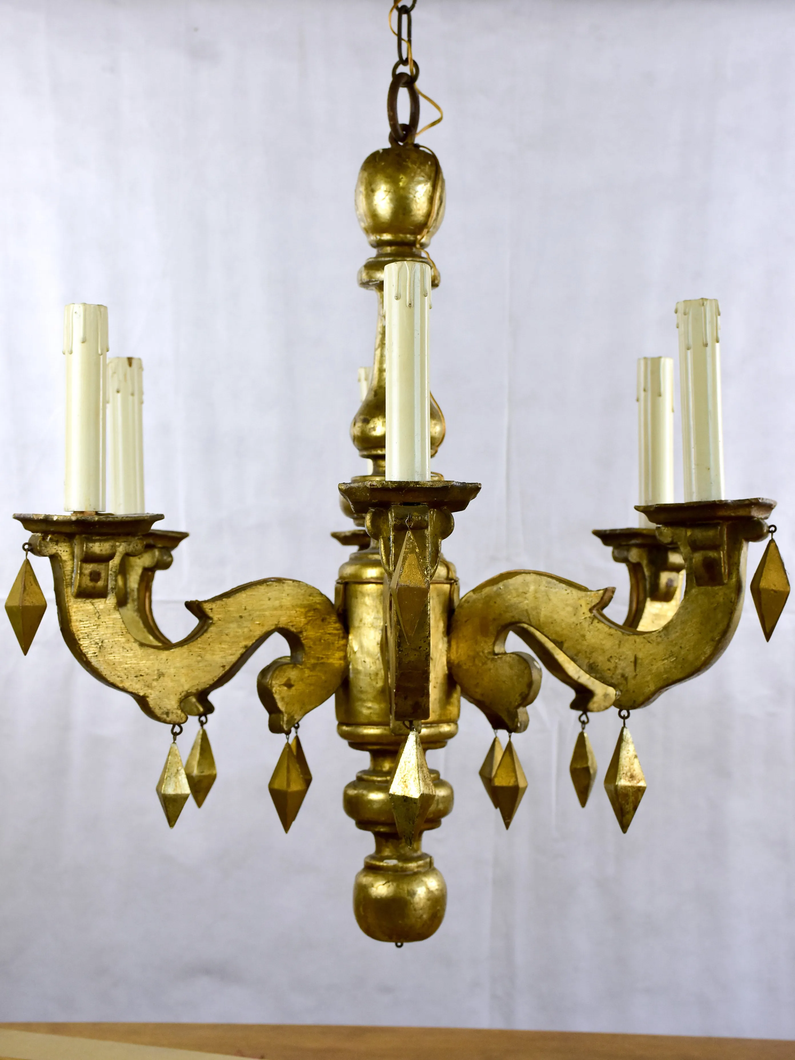 18th Century Italian chandelier - gold finish