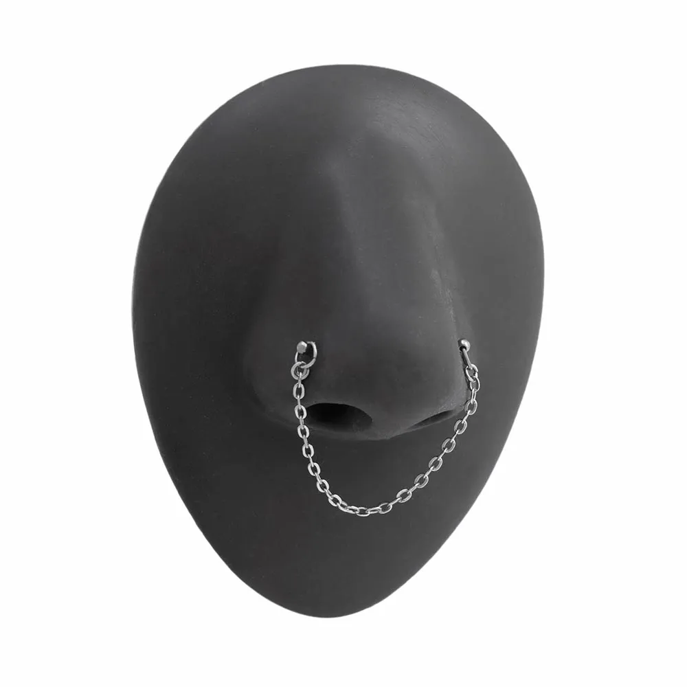 20g 1/4” Steel Ball Nose Bones with Chain