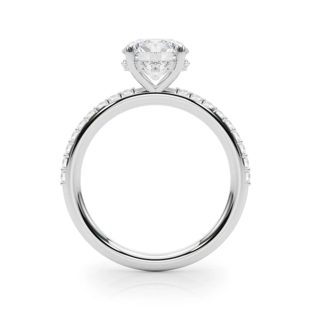 2.42 ct tw Lab Grown Diamond Ring with Hidden Halo