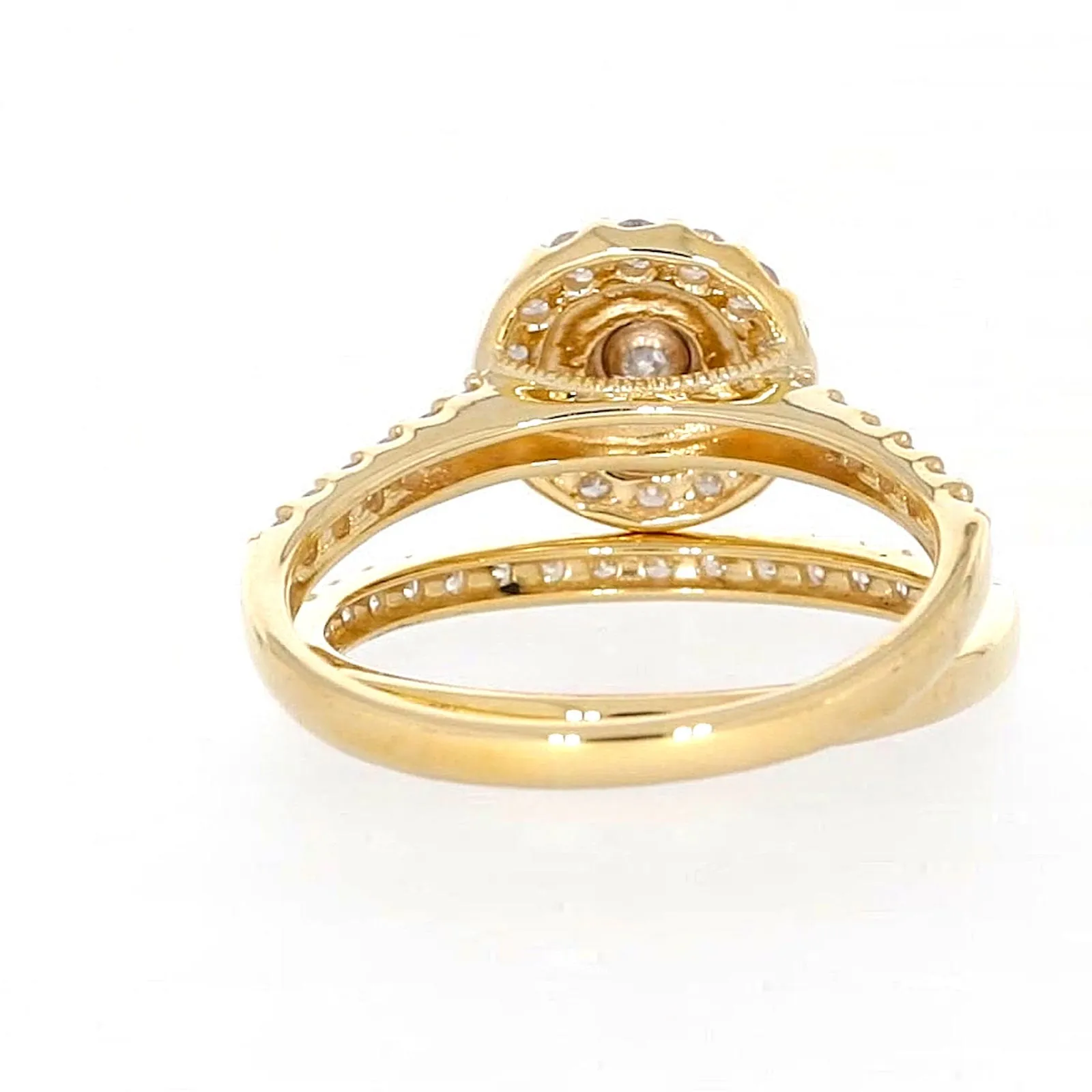 9ct Yellow Gold Round Brilliant Cut with 3/4 CARAT tw of Diamonds Ring