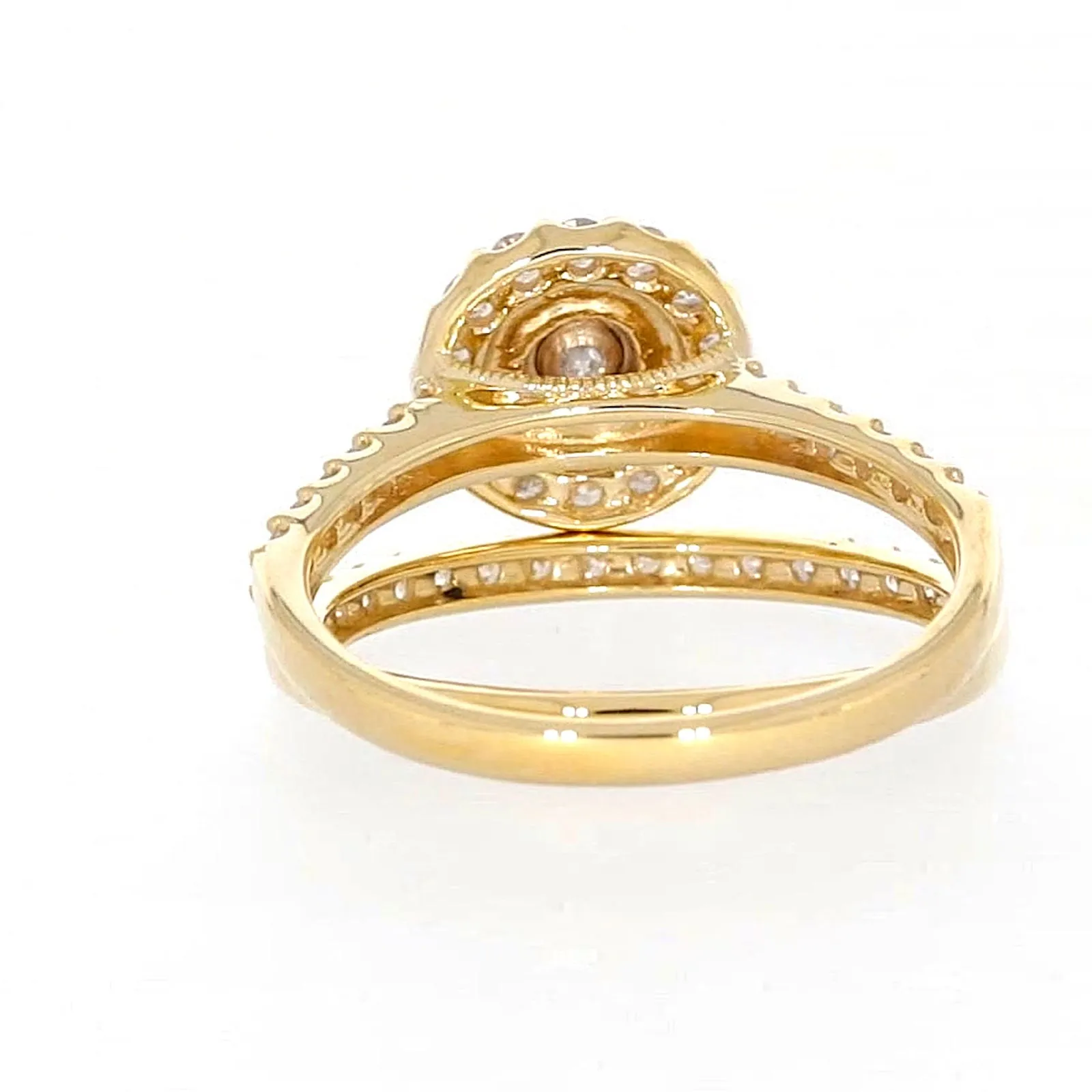 9ct Yellow Gold Round Brilliant Cut with 3/4 CARAT tw of Diamonds Ring