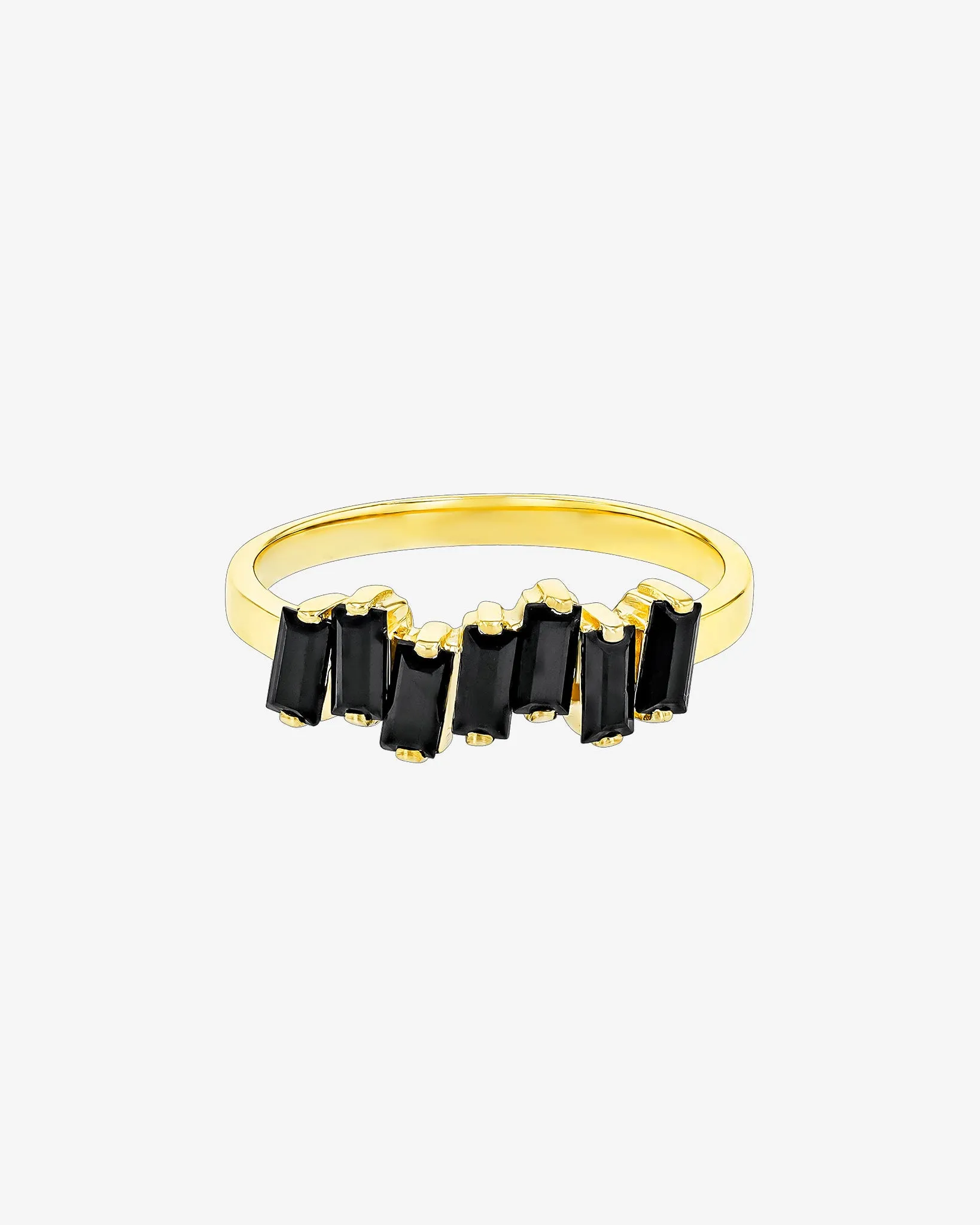 Amalfi Black Spinel Half Band