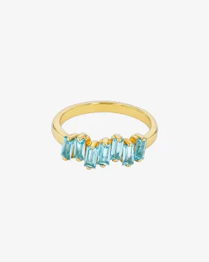 Amalfi Blue Topaz Half Band