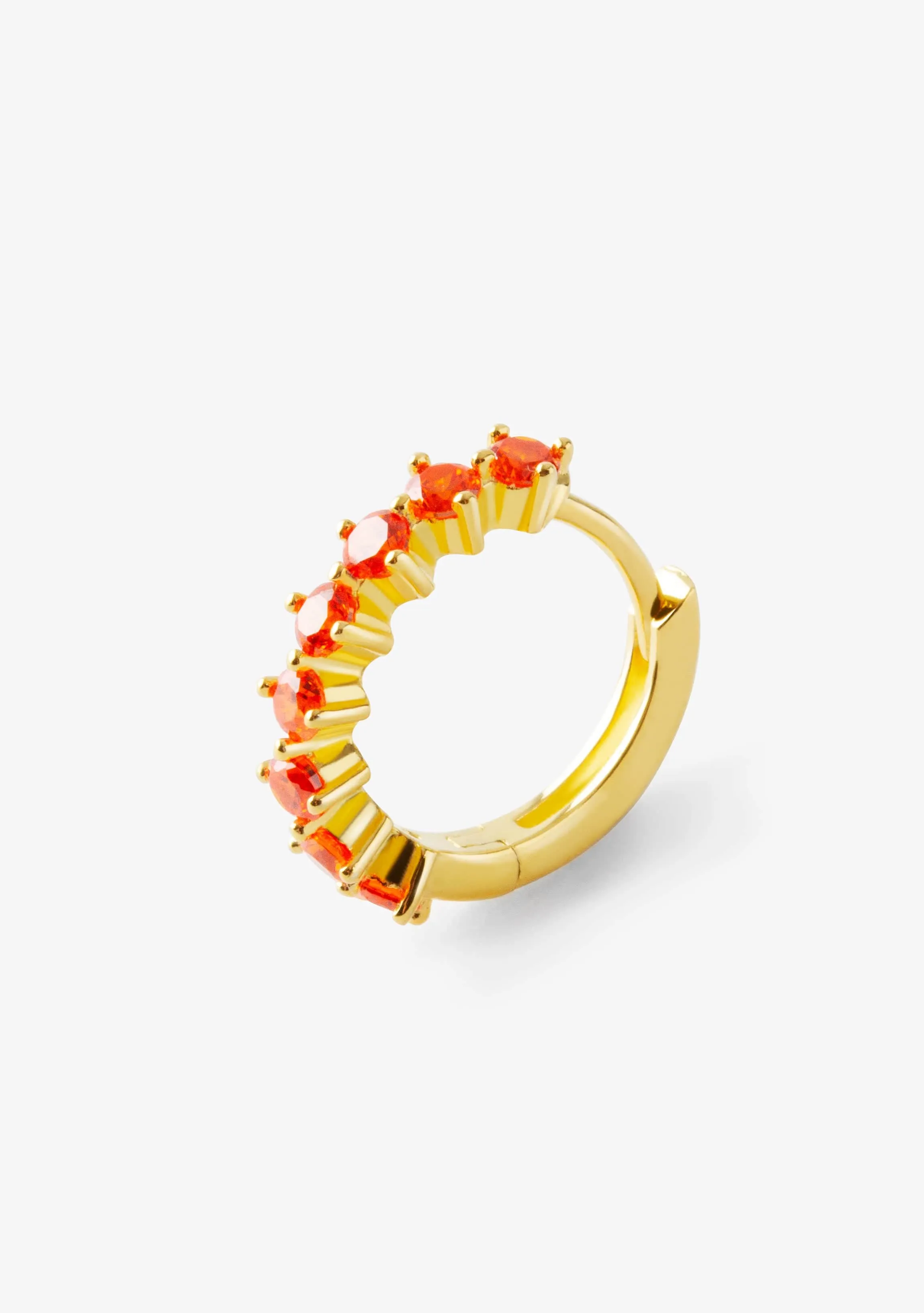 Amalfi Orange Hoop Piercing Gold