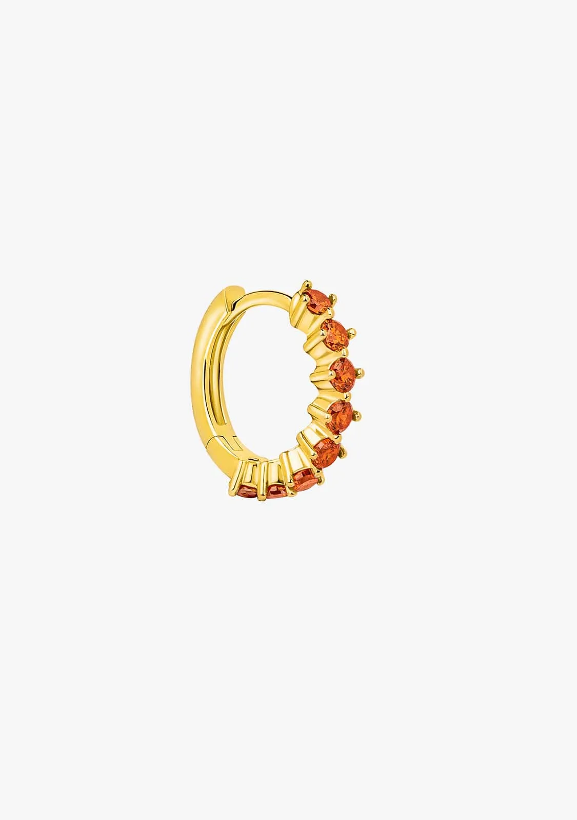 Amalfi Orange Hoop Piercing Gold