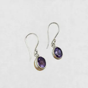 Amethyst Faceted Earrings