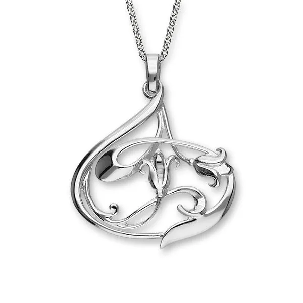 Art Nouveau Silver Pendant P177