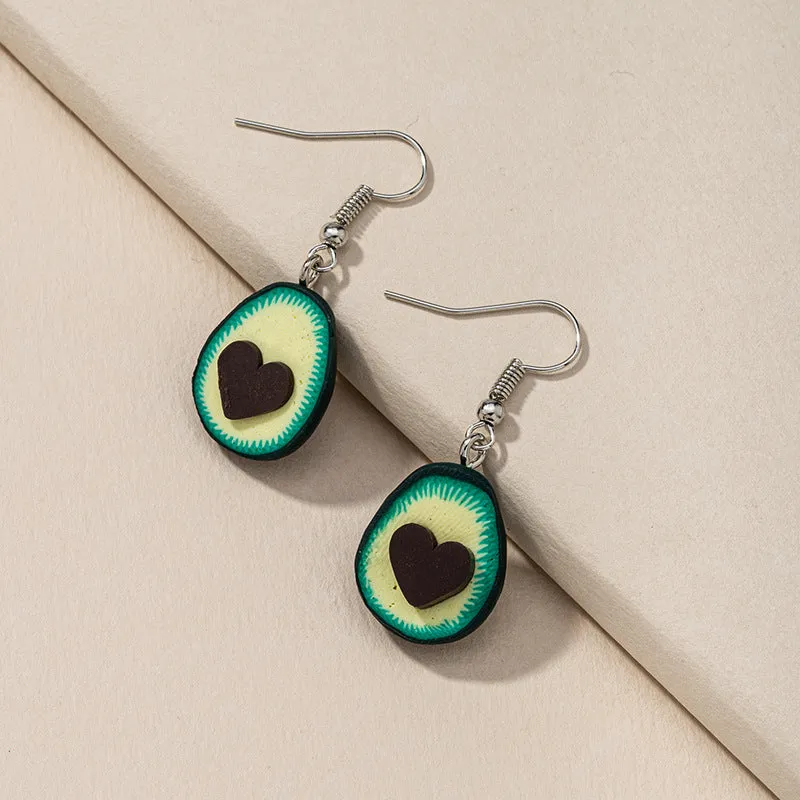 Avocado Love Earrings - Trendy Wholesale Cross-Border Fashion Jewelry