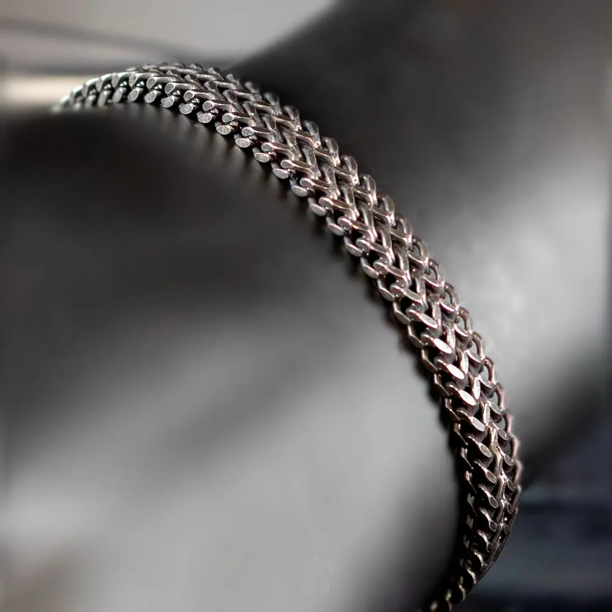 Bedwyr Stainless Steel Foxtail Bracelet