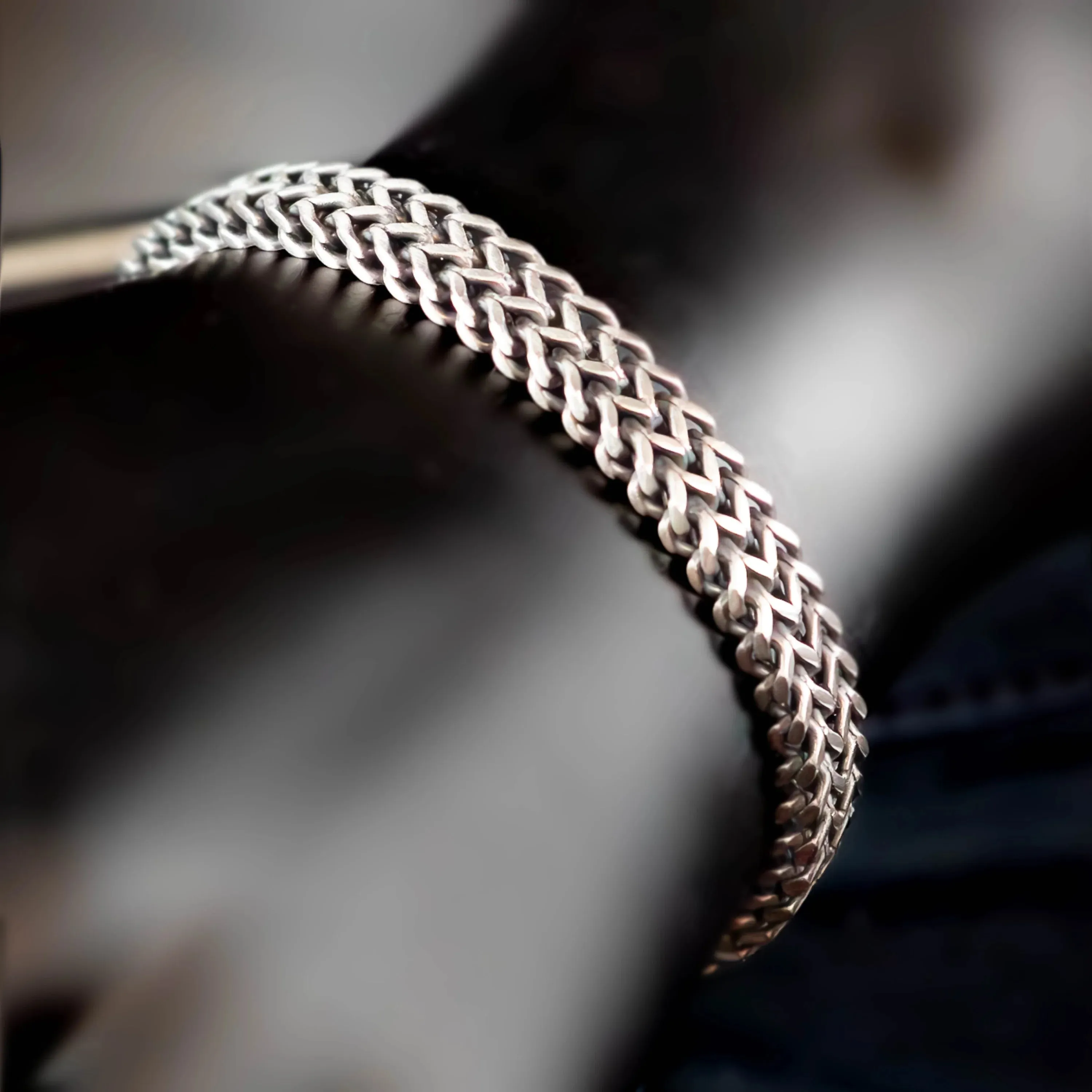 Beltrano Stainless Steel Foxtail Bracelet