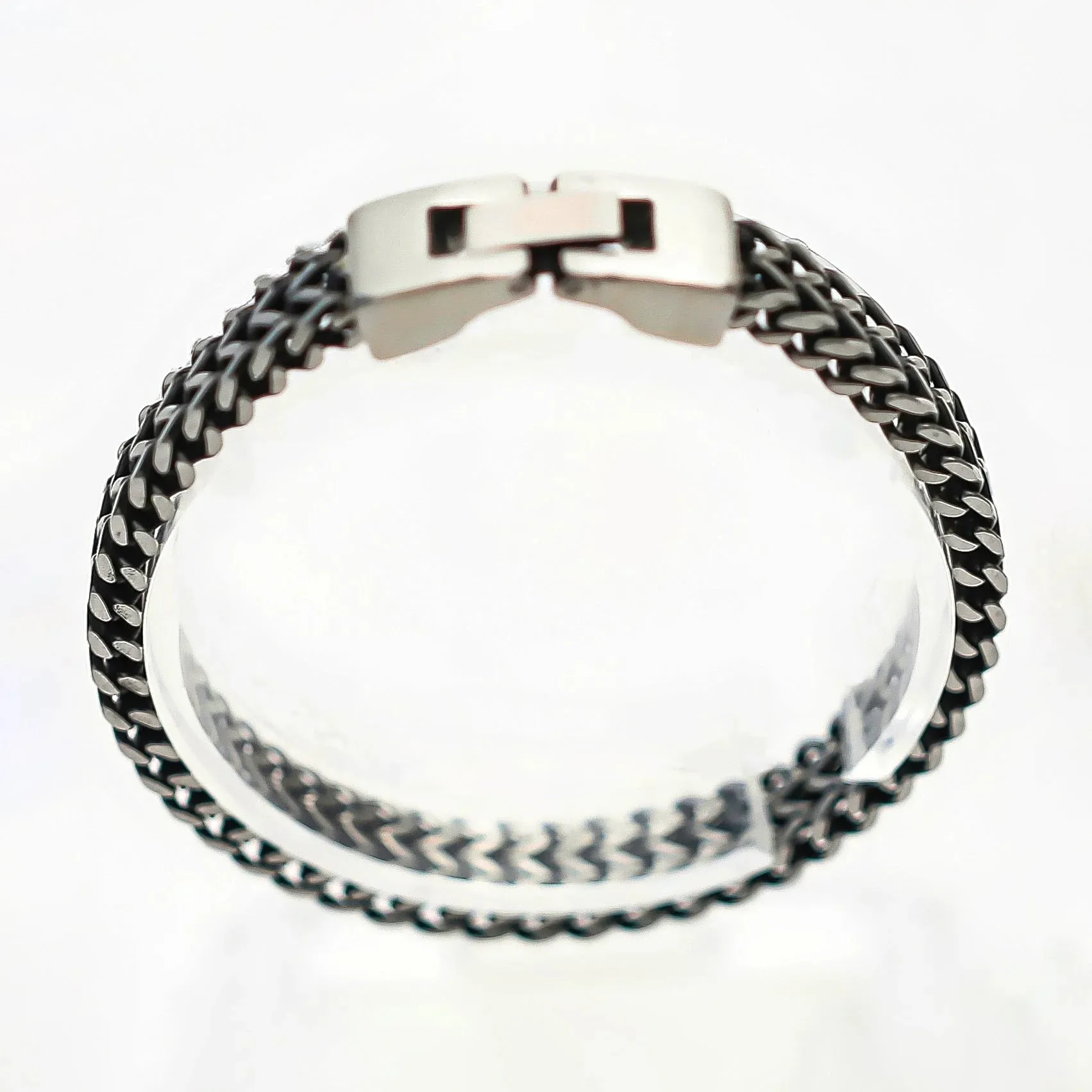 Beltrano Stainless Steel Foxtail Bracelet