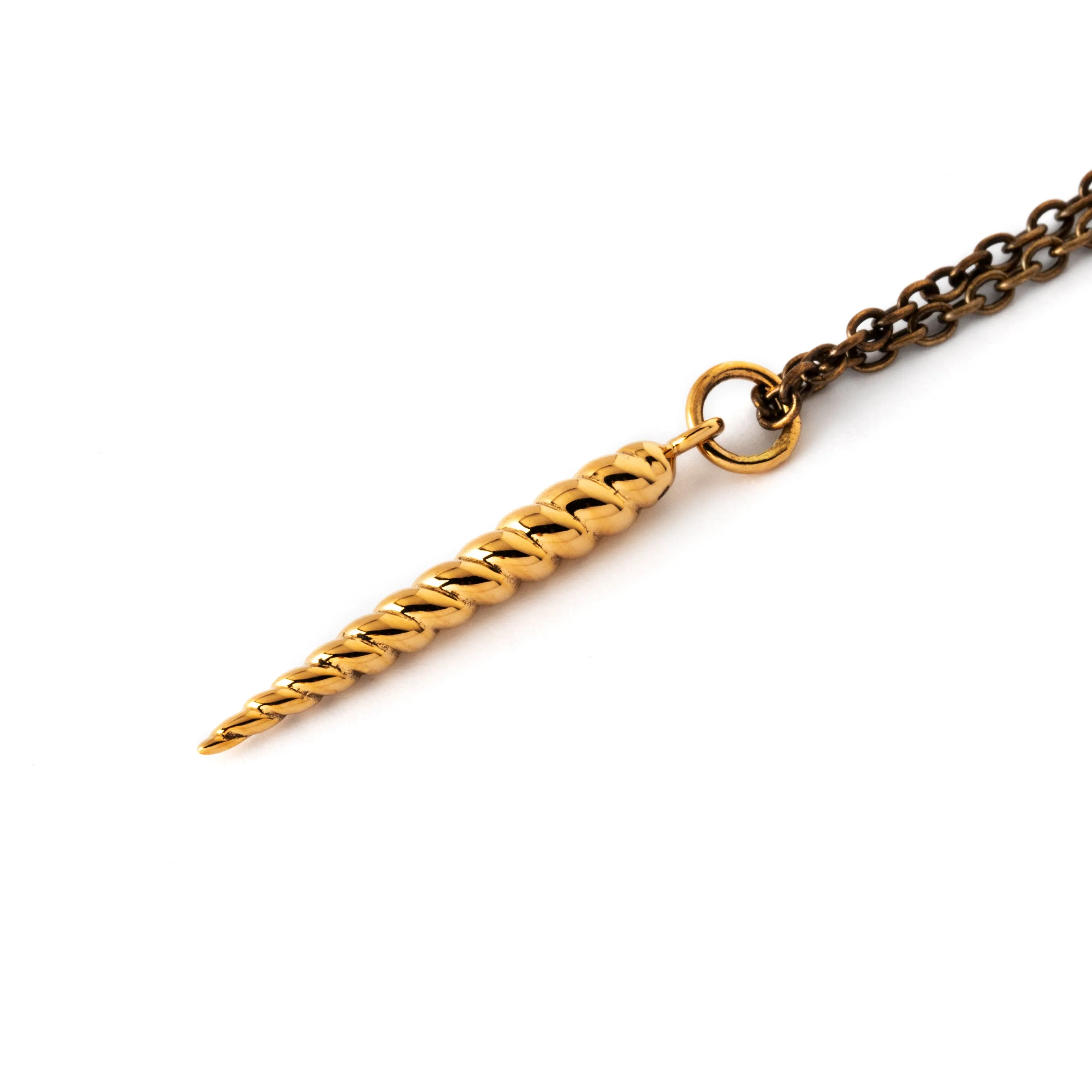 Bronze Spiralling Cone Charm