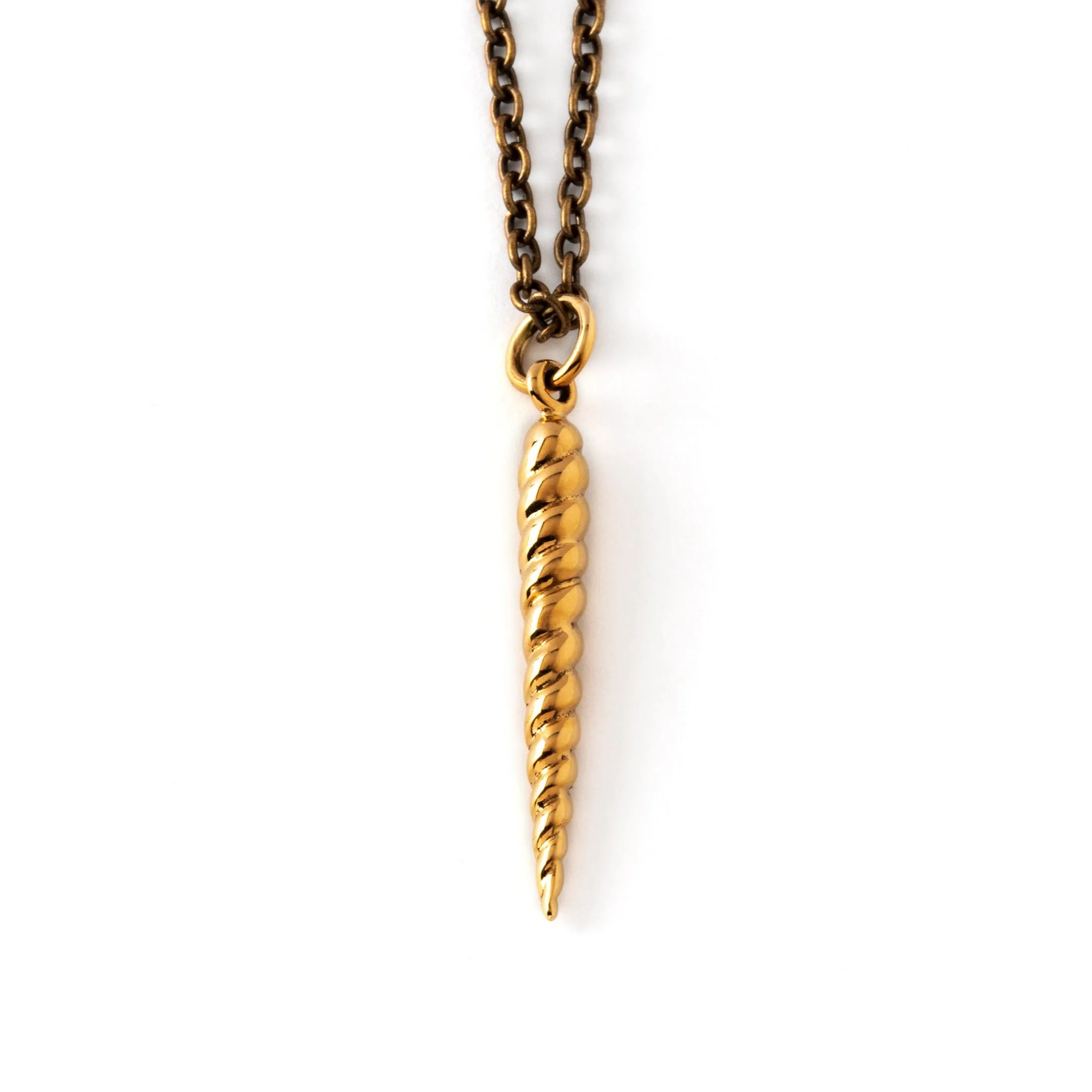 Bronze Spiralling Cone Charm