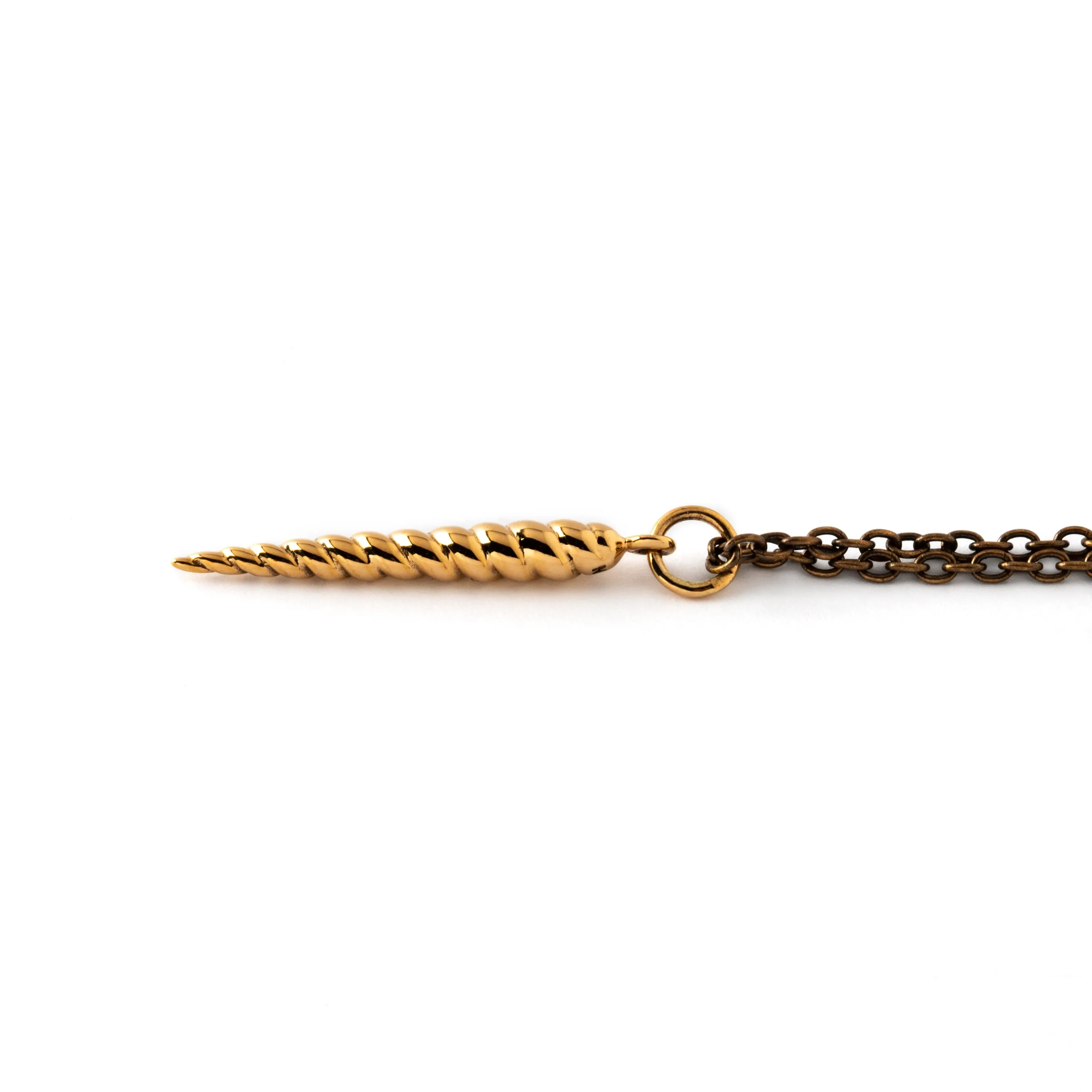 Bronze Spiralling Cone Charm