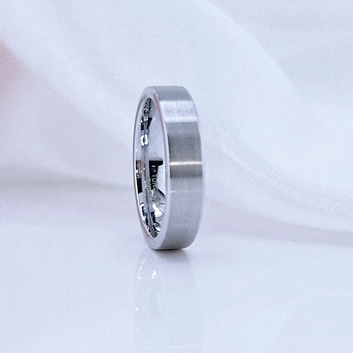 Brushed Tungsten Wedding Band