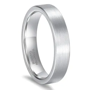 Brushed Tungsten Wedding Band