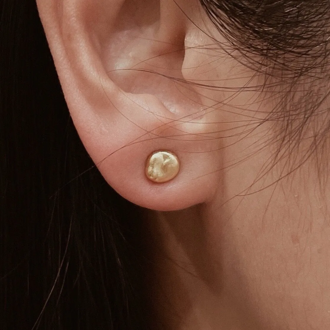 CATERINA Gold Bead Earring Studs