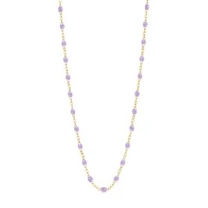 Classic Gigi Lilac necklace, yellow gold, 16.5"