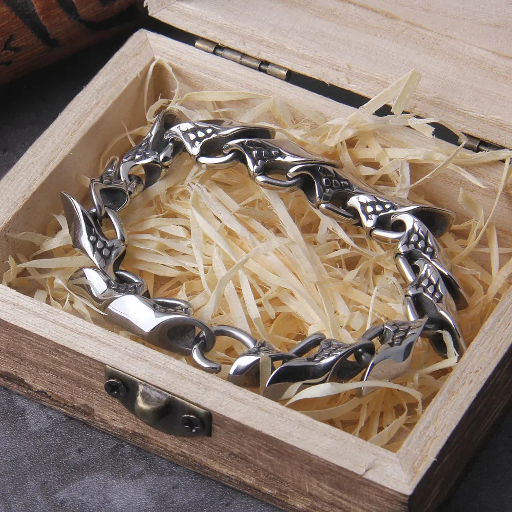 Cool Ouroboros Vintage Punk Viking Bracelet