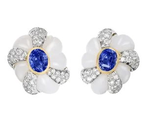 David Webb Sapphire Earrings, 10.51 Carats