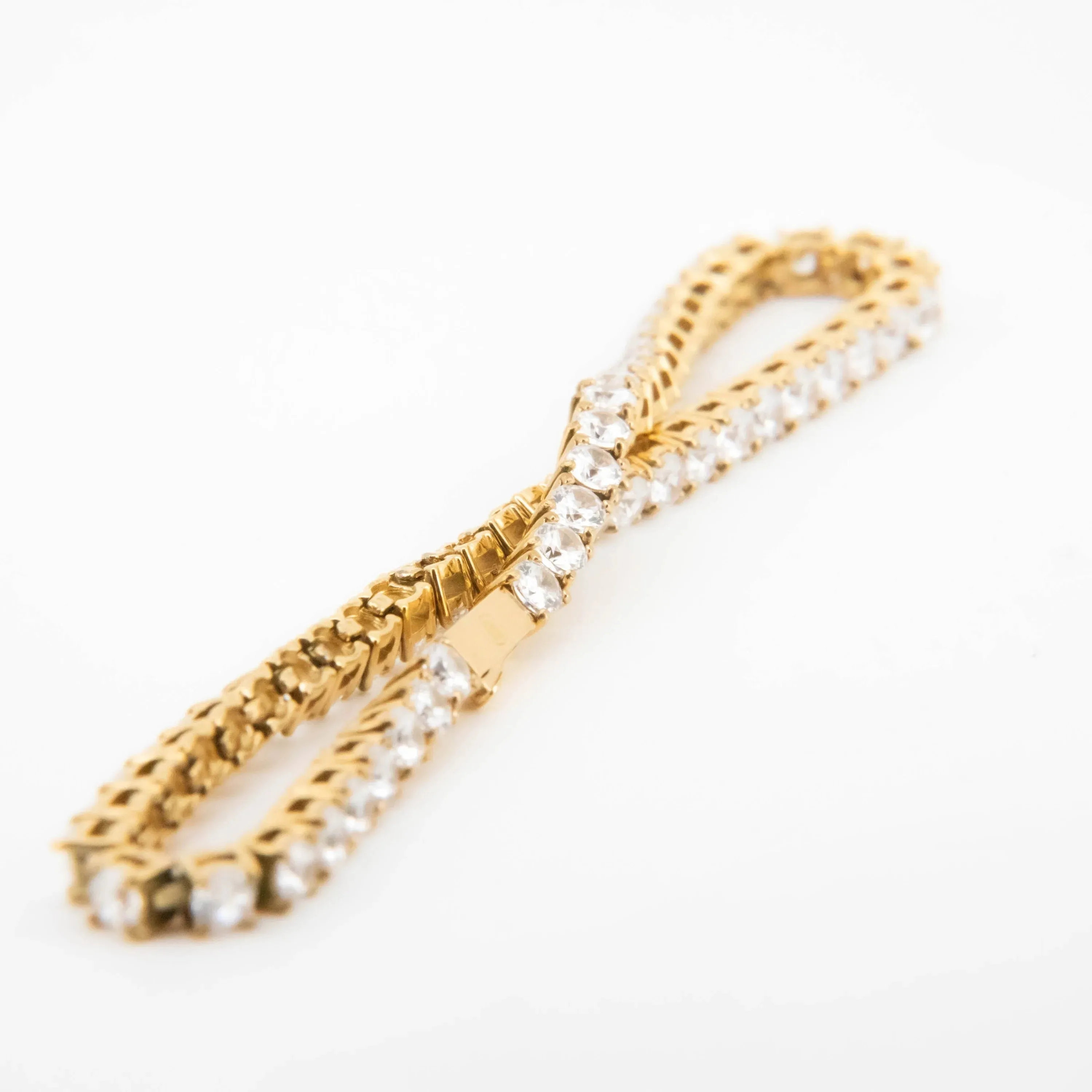 Dezi Golden Diamanté Bracelet