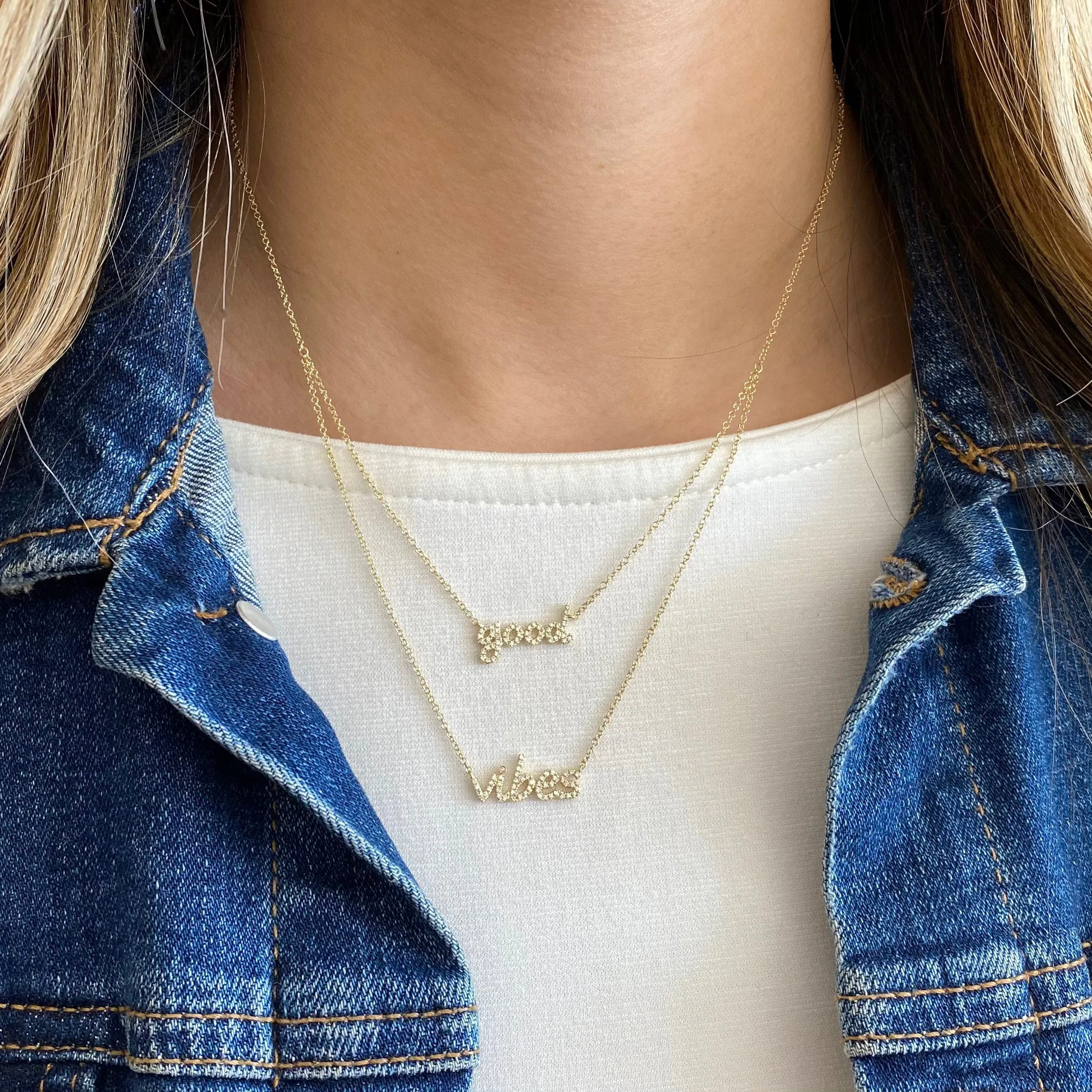 Diamond Good Vibes Necklace