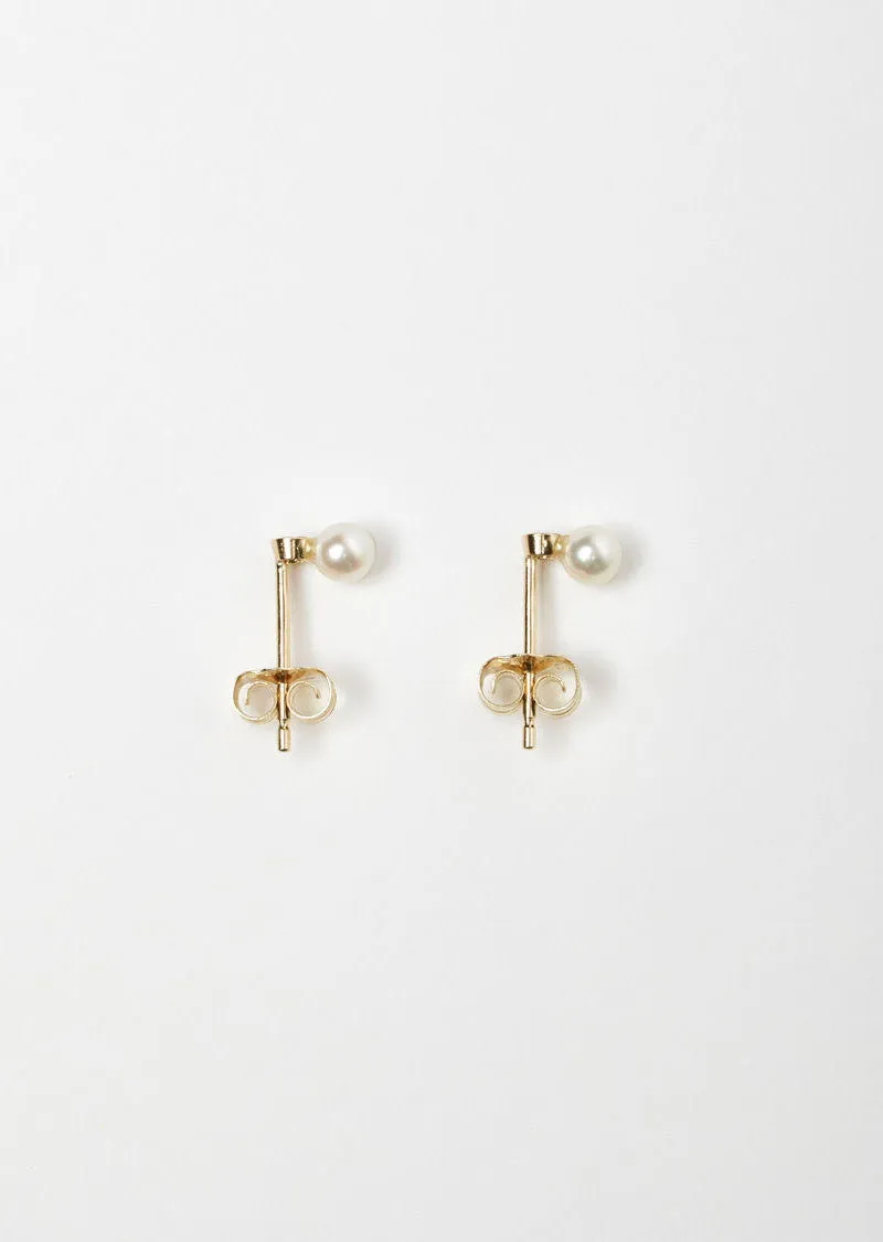 Diamond Pearl Studs