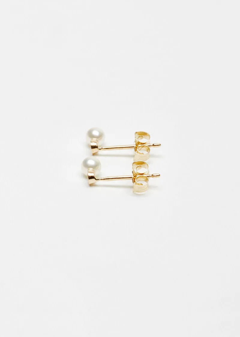 Diamond Pearl Studs