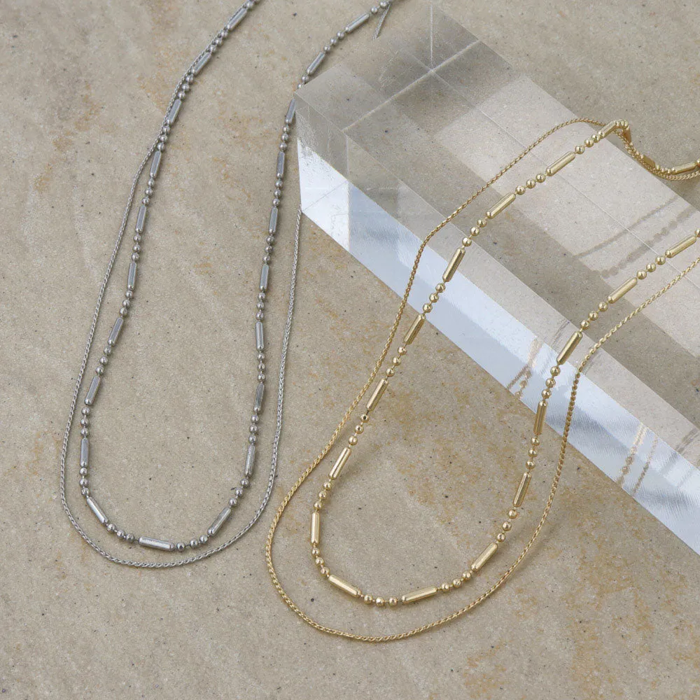 Double Chain Short Necklace