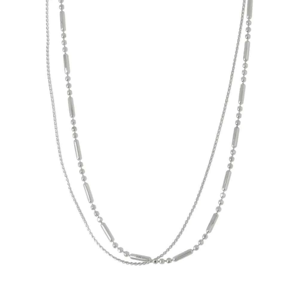 Double Chain Short Necklace