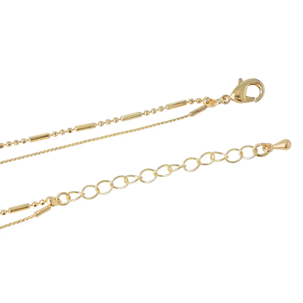 Double Chain Short Necklace