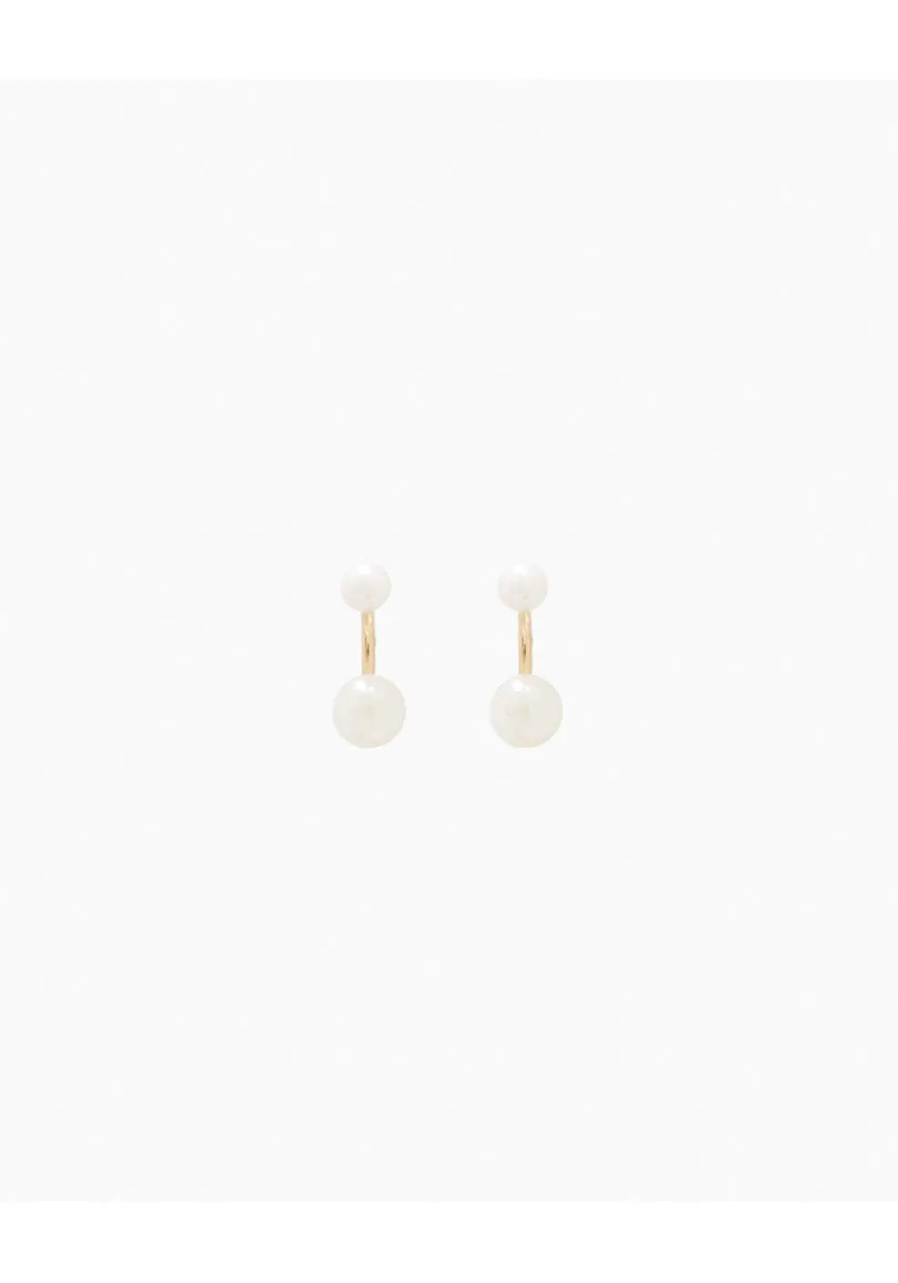 Double Pearl Studs