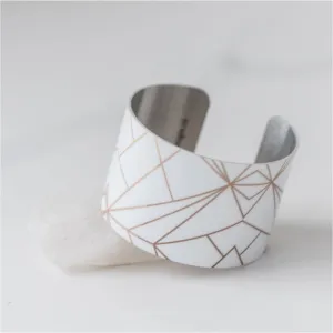 Elements in White Statement Cuff