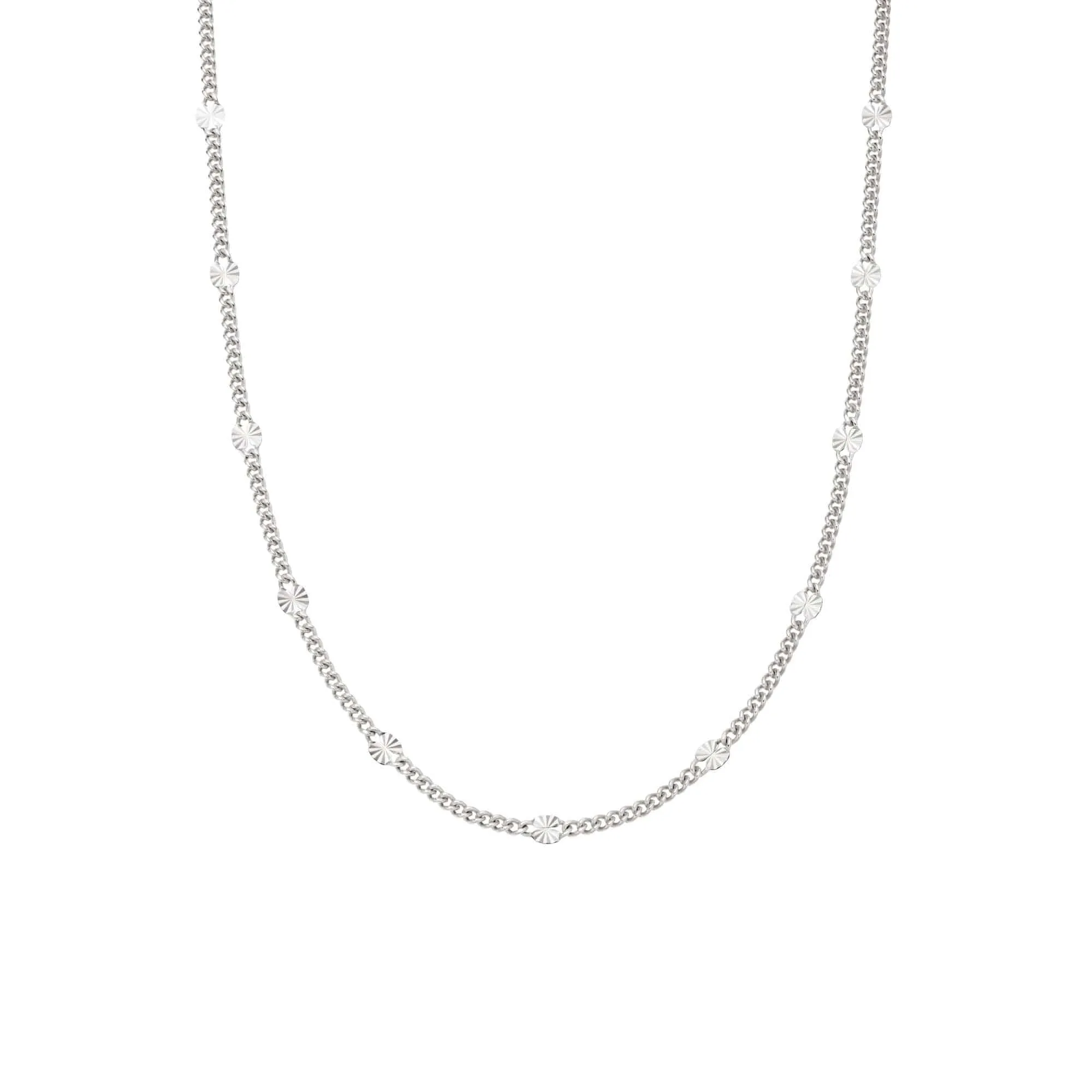 Estée Lalonde Sunburst Chain Necklace Sterling Silver