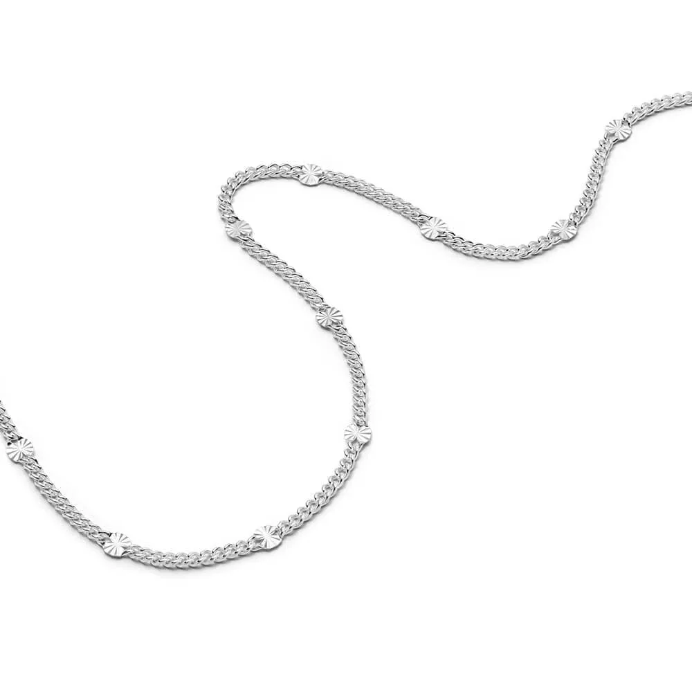 Estée Lalonde Sunburst Chain Necklace Sterling Silver