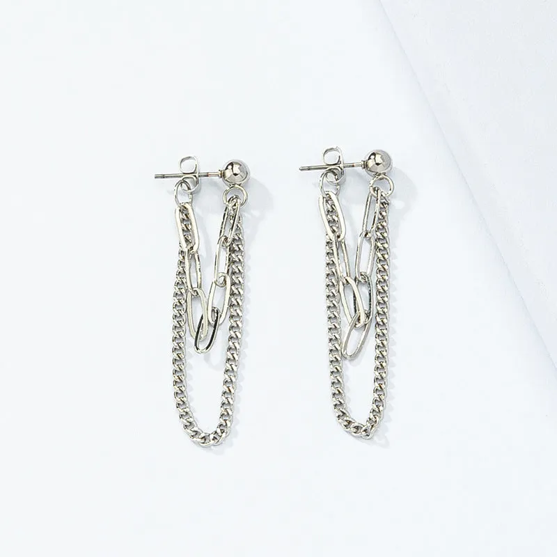 European and American Long Chain Earrings - Vienna Verve Collection