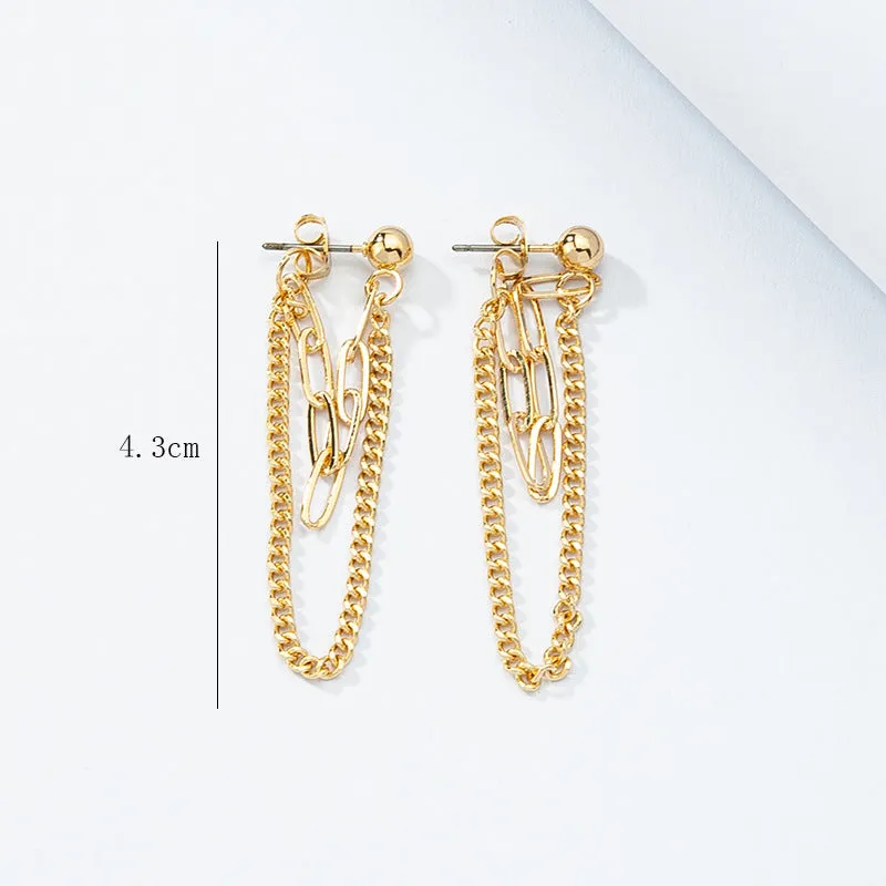 European and American Long Chain Earrings - Vienna Verve Collection