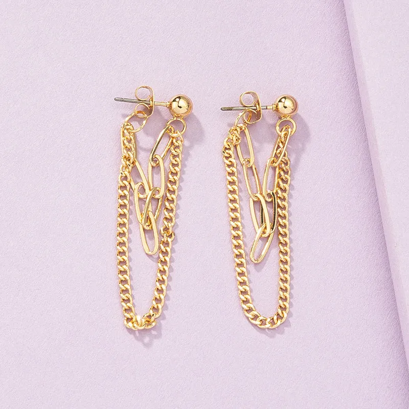 European and American Long Chain Earrings - Vienna Verve Collection