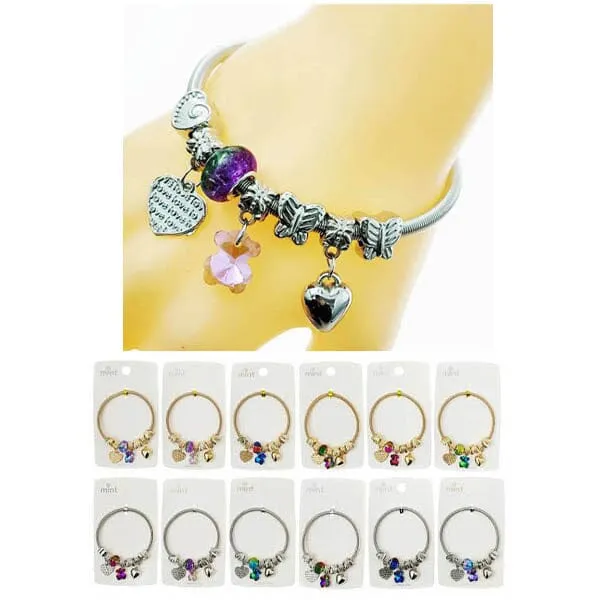 Fashion Multi Charm Bracelet 46532 (12 units)