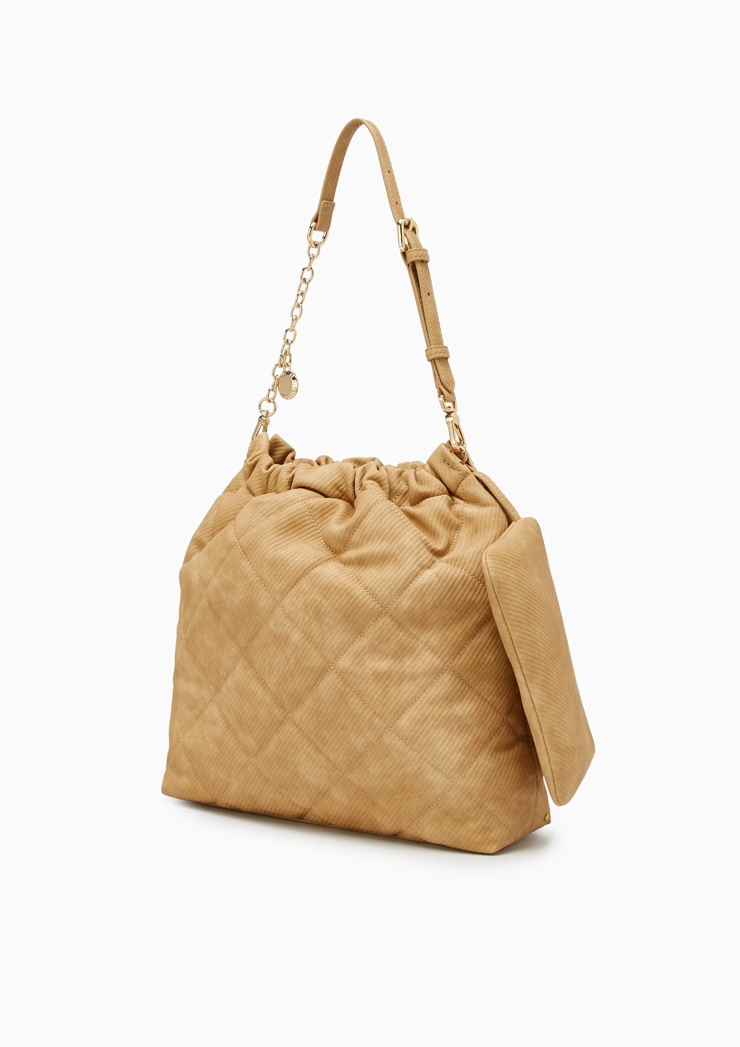 Fontia Brinkty Over Bucket Bag Light Brown