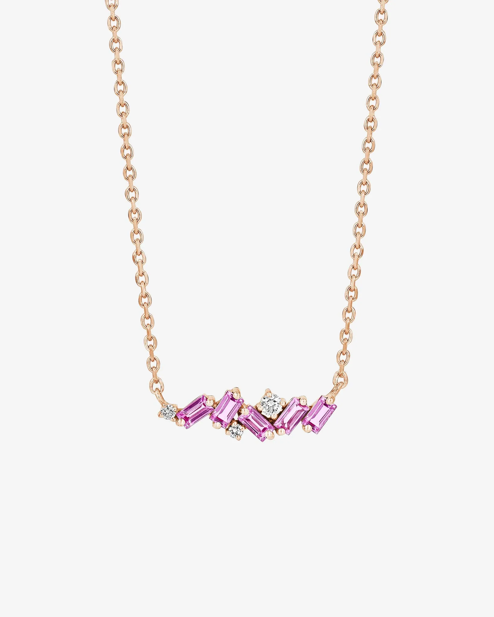 Frenzy Pink Sapphire Mini Bar Pendant