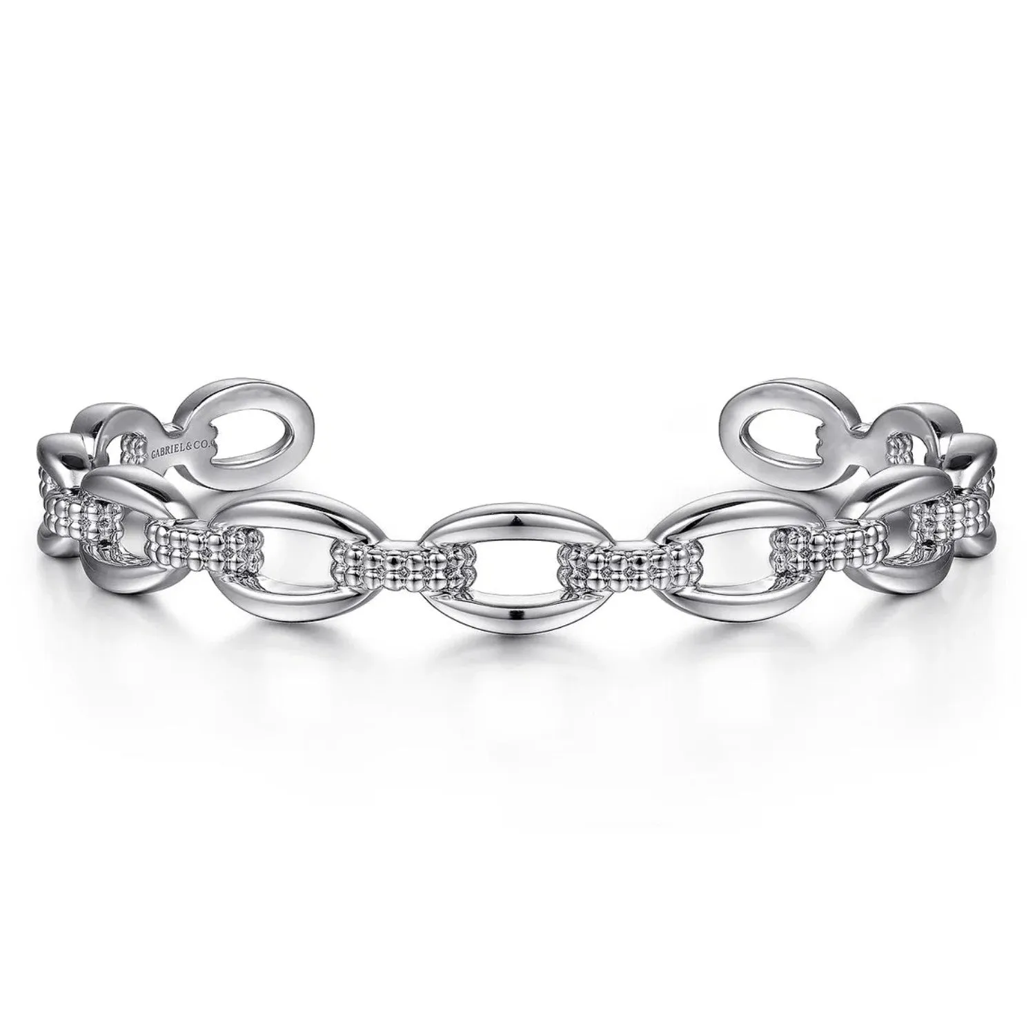 Gabriel & Co. Oval Link Cuff Bangle Bracelet