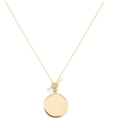 Gold Vermeil Disc Necklace