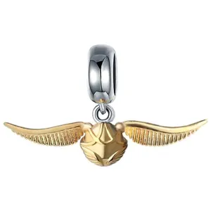 Golden Snitch Dangle Pendant Bead Charm