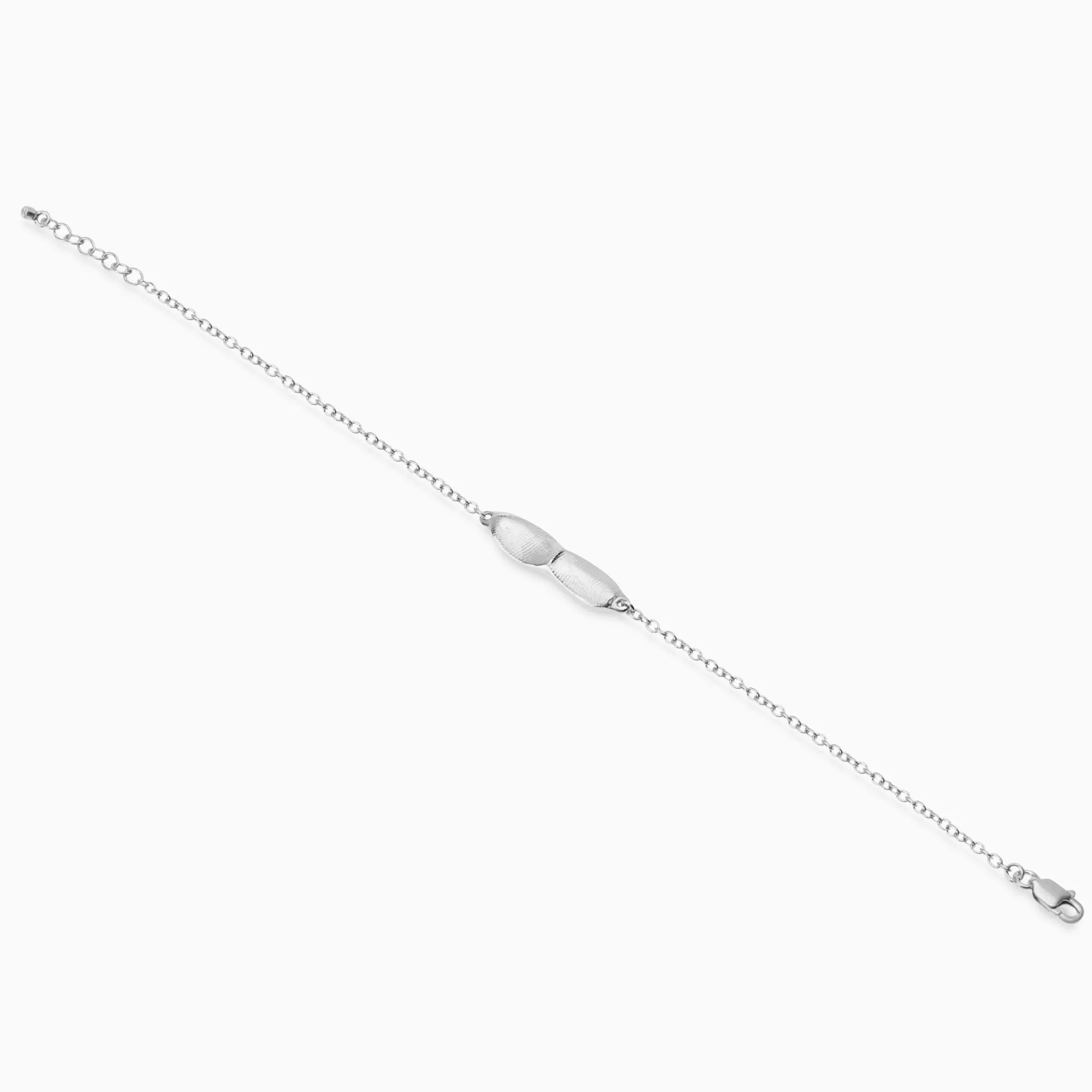 Impression Bar Bracelet | Silver