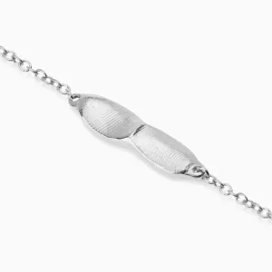 Impression Bar Bracelet | Silver